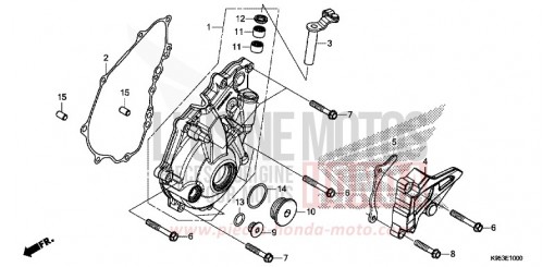 PANNEAU CARTER-MOTEUR G. CRF250RK de 2019